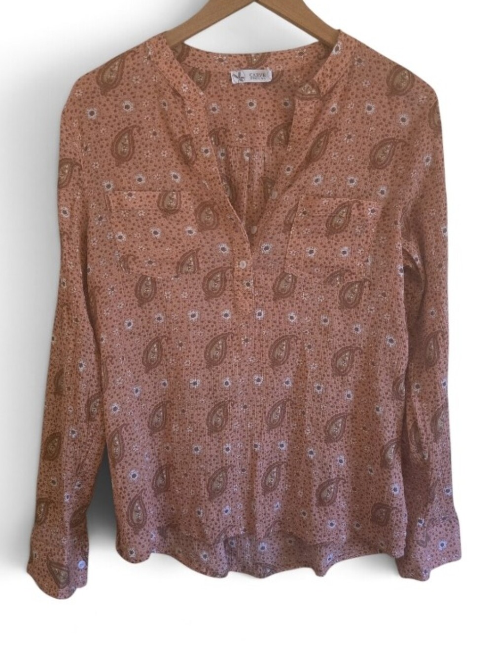 Carve Designs Dylan Gauze Paisley Floral Top